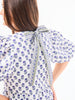 FINAL SALE - Nina Floral Foulard Navy Top