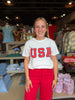 USA Boyfriend Tee Sea Salt