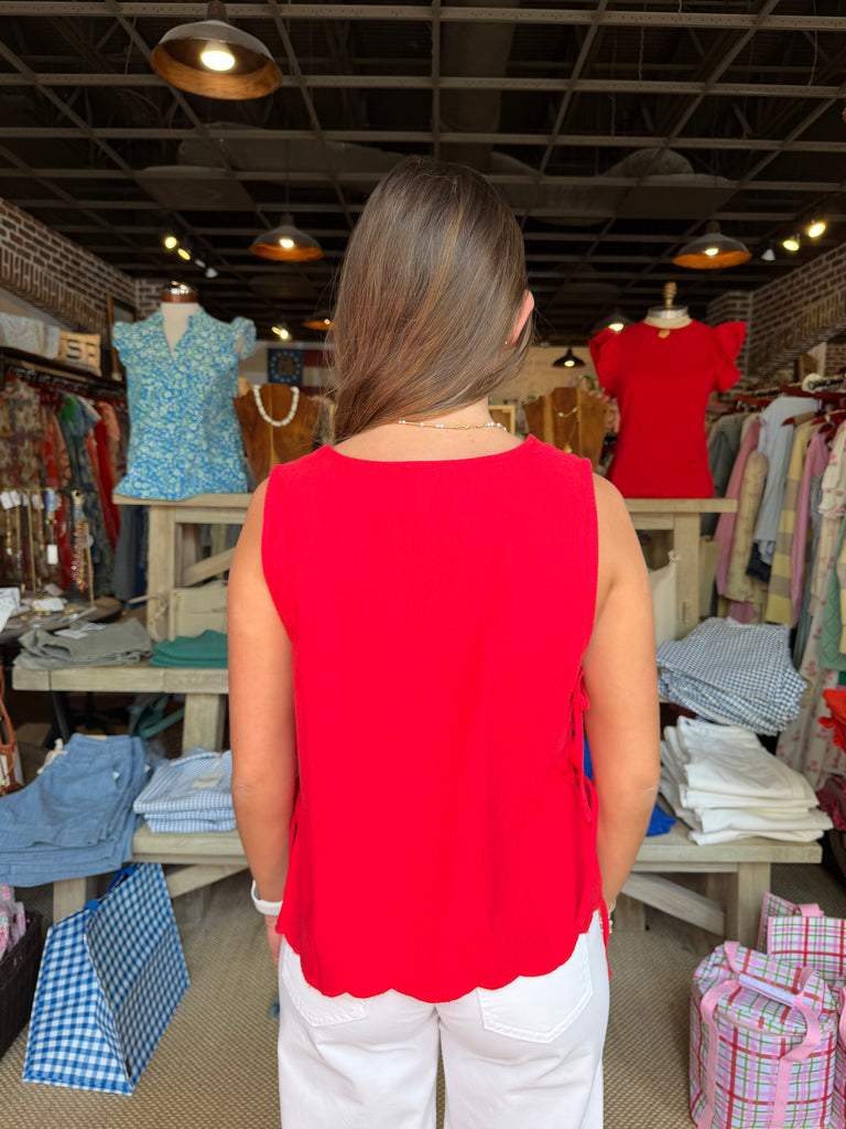 Cherry Cotton Tank Top