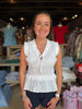 Front-Tie Smocked Top