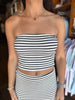 Caffari Stripe Tube Top
