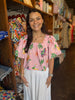 FINAL SALE - Pink Toucan Fruit Square Neck Top