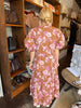 Ginny Bubble Sleeve Midi Dress Fable Brown