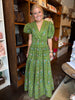 Matcha Floral Tiered Maxi Dress