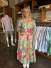 Joy Puff Sleeve Print Maxi Dress