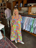 FINAL SALE - Lime Fruit Gauze V-Neck Maxi Dress