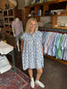 Kaelee Printed Flutter Sleeve Dress
