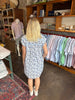 Kaelee Printed Flutter Sleeve Dress