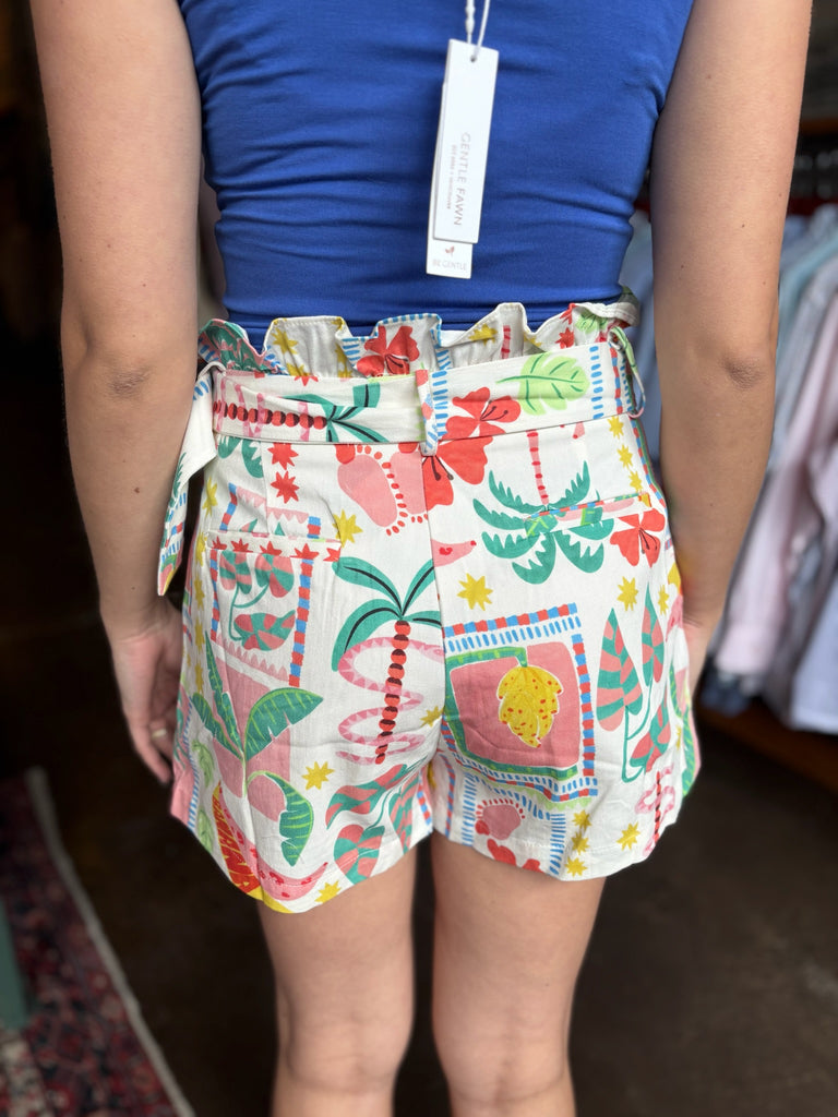 FINAL SALE - Retro Tropical Vive Shopper Bag Shorts
