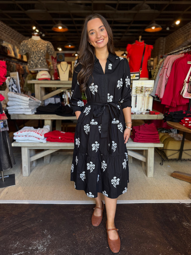 Eleanor Dress Moonlit Grace Black