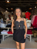 Top Stitch Bustier Sleeveless Mini Dress