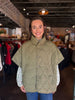Quilted Pancho Vest