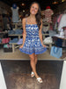 Blue Floral Romper