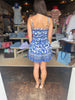 Blue Floral Romper