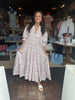 Pink French Floral Kiki Tier Maxi Dress