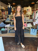 Black Eyelet Lace Tube Dress