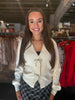 Bow Detail Puff Sleeve Cardigan