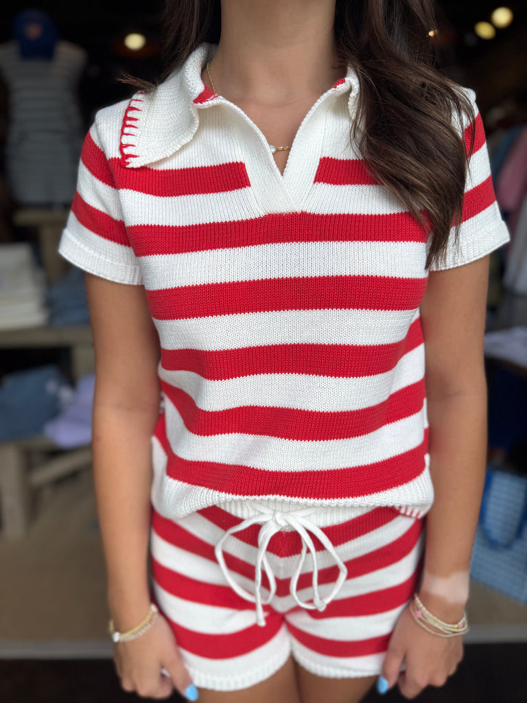 Striped Knit Top