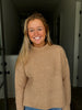 Beige Turtleneck Knitted Sweater