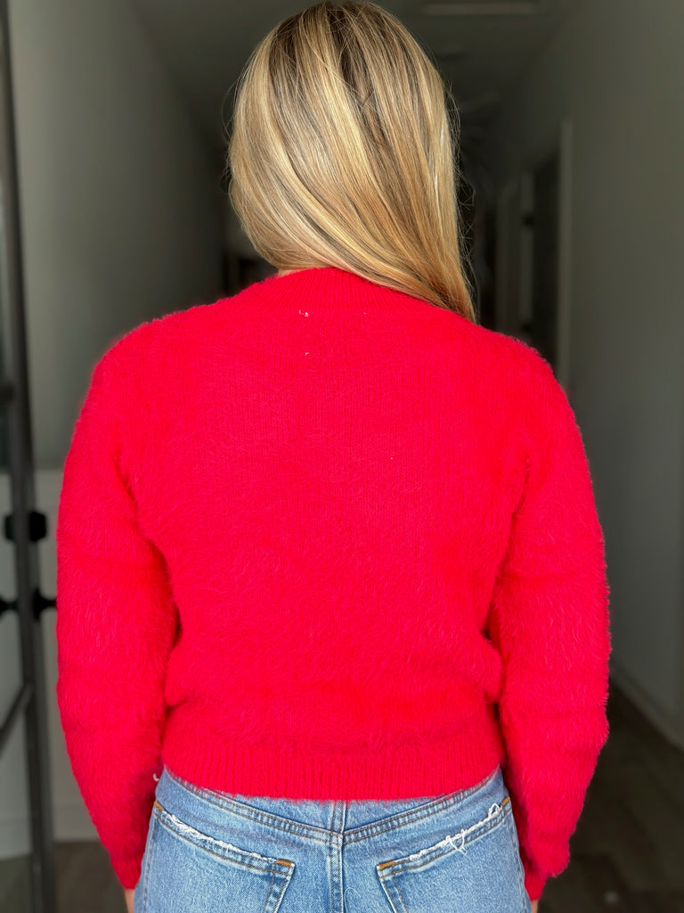 True Red Knitted Sweater