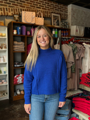 Heather Grey & Ivory Collar Sweater