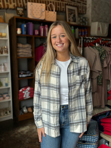 Charcoal Oversized Mock Neck Sweatshirt