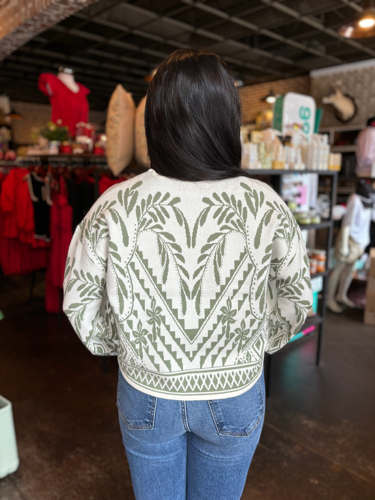 Yeva Sweater Palm Green