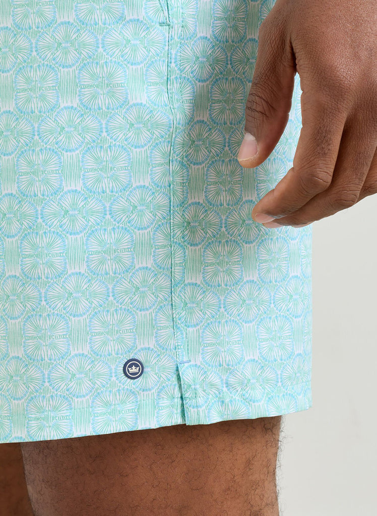 Tide Lines Swim Trunk Rainforest