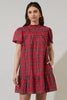 Boswell Tartan Plaid Mini Dress