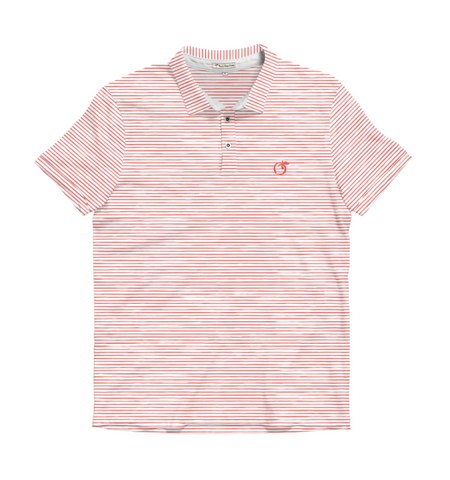 UGA Standing Dog Loblolly Performance Polo Red & White