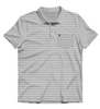 UGA Standing Dawg Charcoal & White Heathered Loblolly Polo