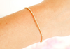 Gold Beaded Bracelet 2mm