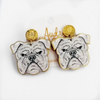 Bulldog Gameday Dangle Earrings