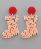 Acrylic Stocking Earring