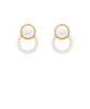 Looped Pearl Stud Earring