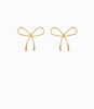 Gold Wire Bow Tie Earring