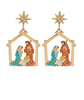 Nativity Enamel Drop Earrings
