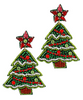 Christmas Tree Beaded Earrings