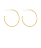 Gold 30mm Metal Hoops