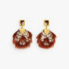 Bezel Drop Earring
