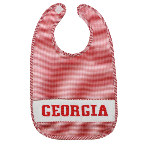 Georgia Embroidered Red Gingham Bubble