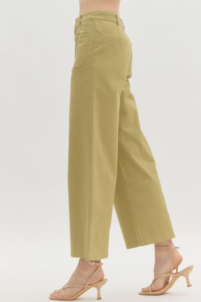 High Waisted Wide Leg Pant