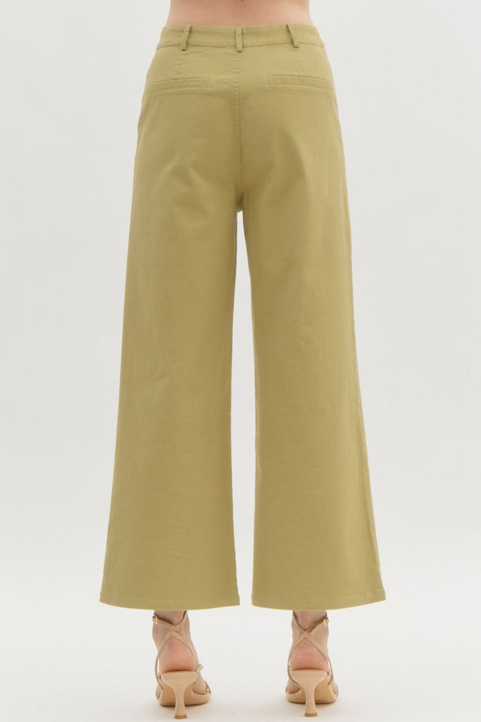 FINAL SALE - High Waisted Wide Leg Pant