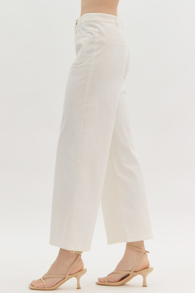 FINAL SALE - High Waisted Wide Leg Pant