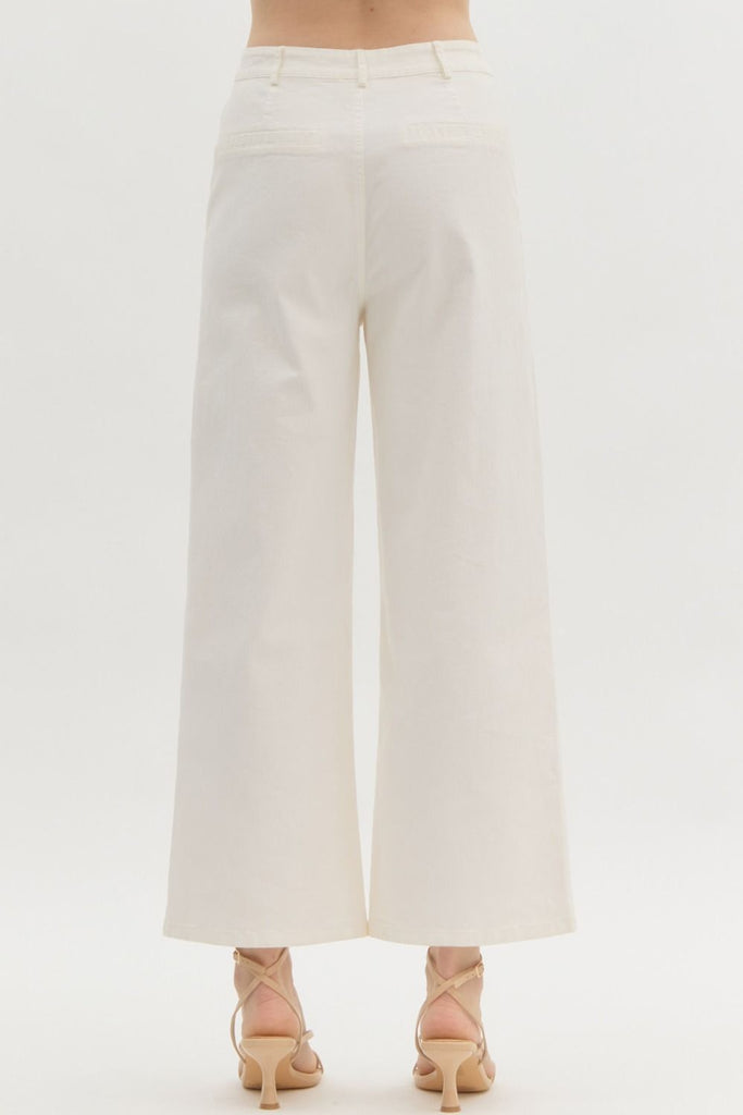 FINAL SALE - High Waisted Wide Leg Pant