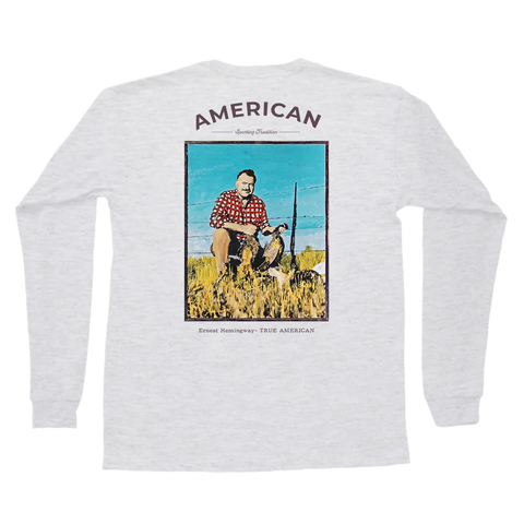 USA Eagle Long Sleeve Pocket Tee